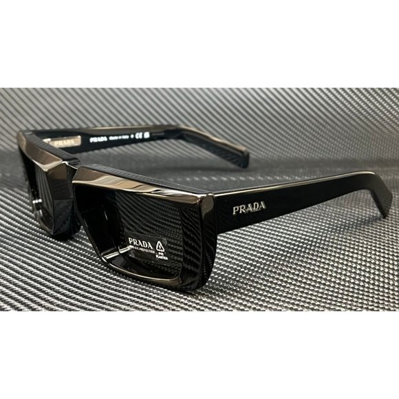 Prada Men's Black 55mm Sunglasses - Picture 1 of 4